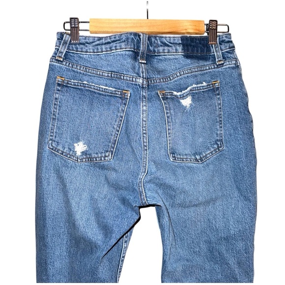 ABERCROMBIE & FITCH Curve Love The Mom High Rise Jean Distressed Size 28/6R - Picture 8 of 14